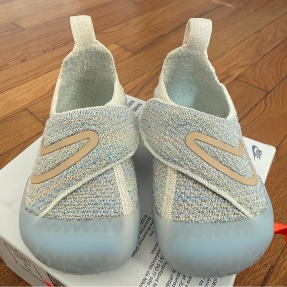 Nike Swoosh 1 TD Mint Foam Toddler Infant Size 6C Shoes FB3244 301 Flynit - Picture 5 of 6